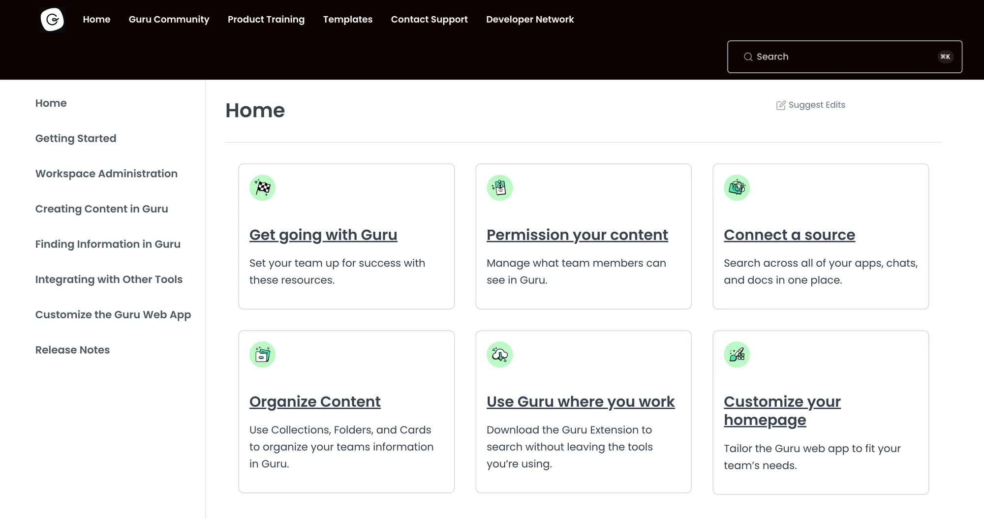 GetGuru's help center.