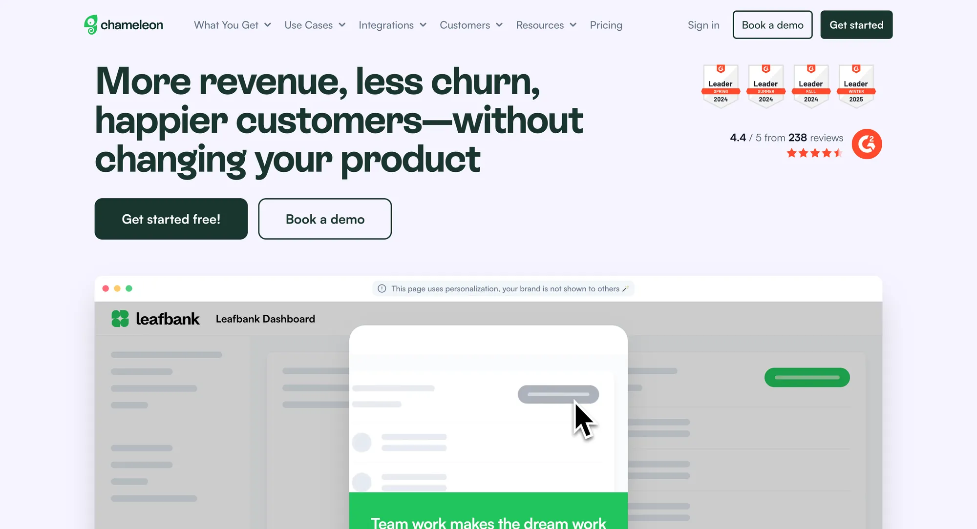 Chameleon digital adoption platform.