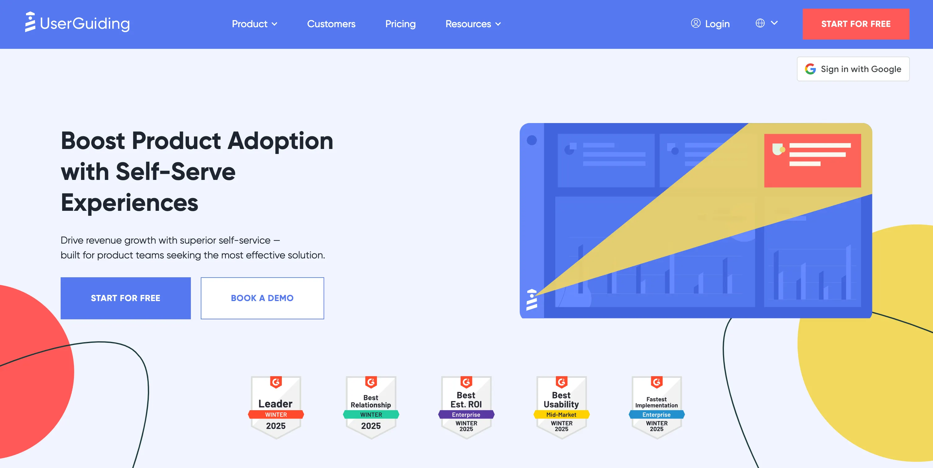UserGuiding marketing page.