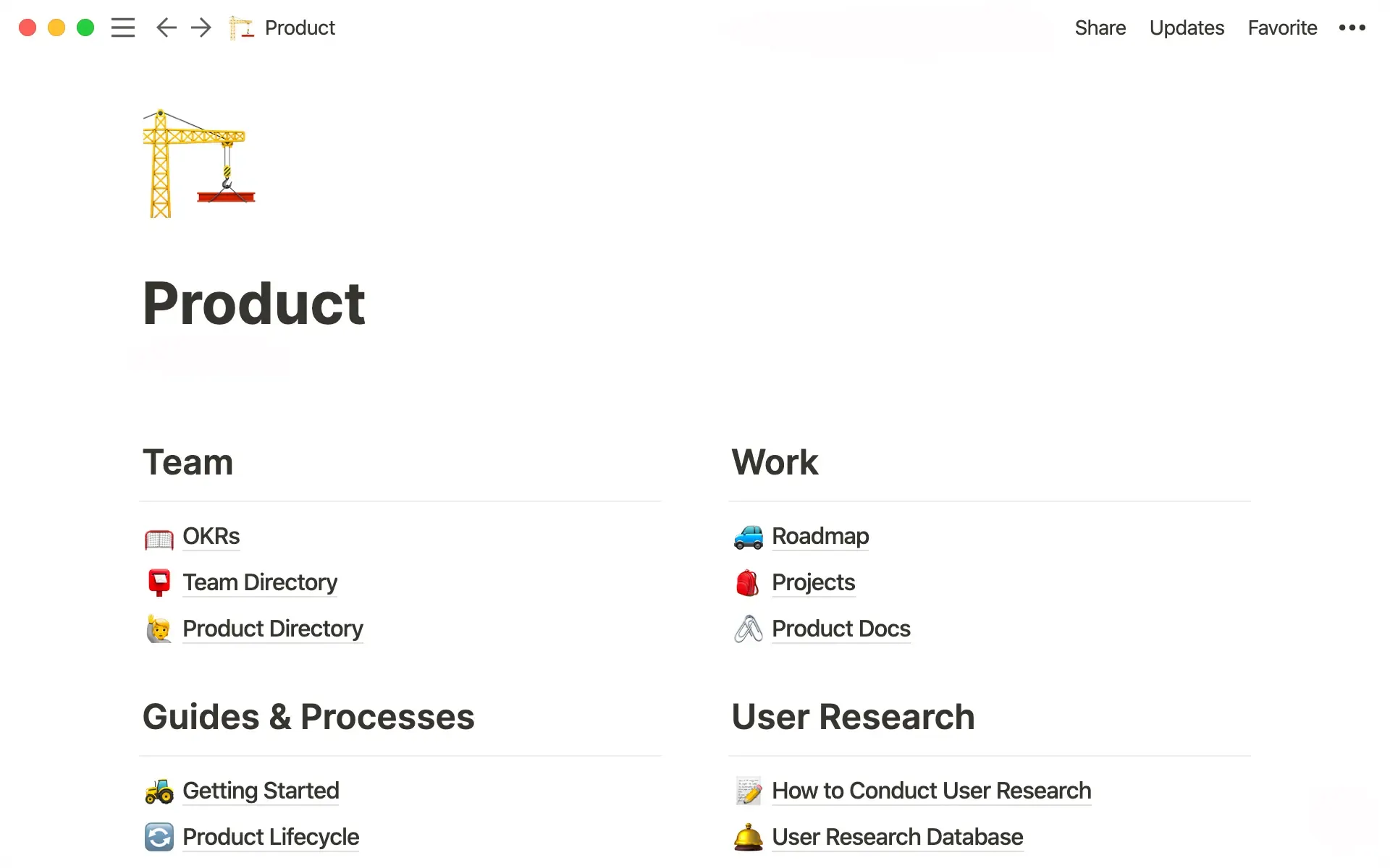 Notion knowledge management system