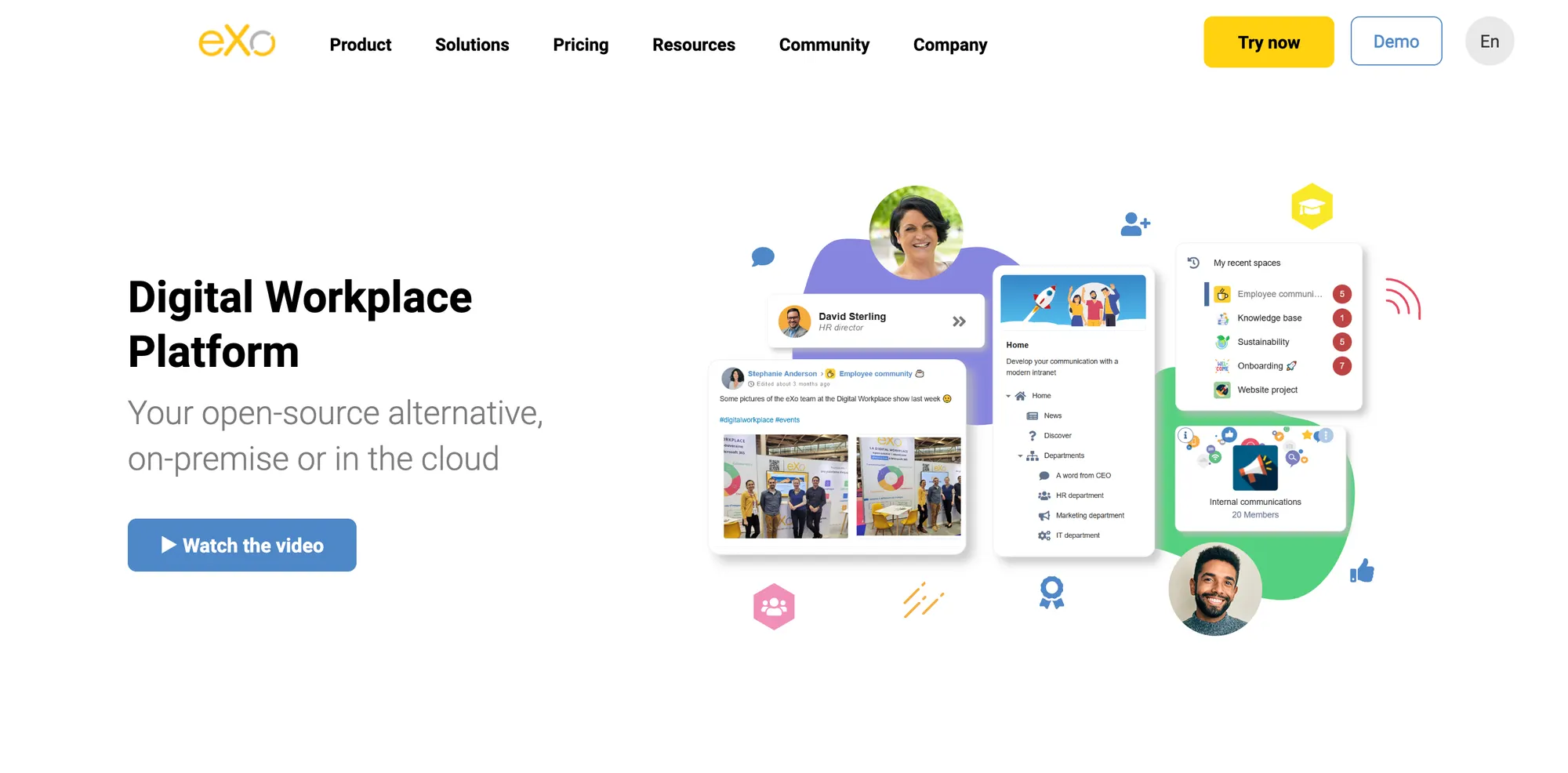 Exo digital workplace platform.