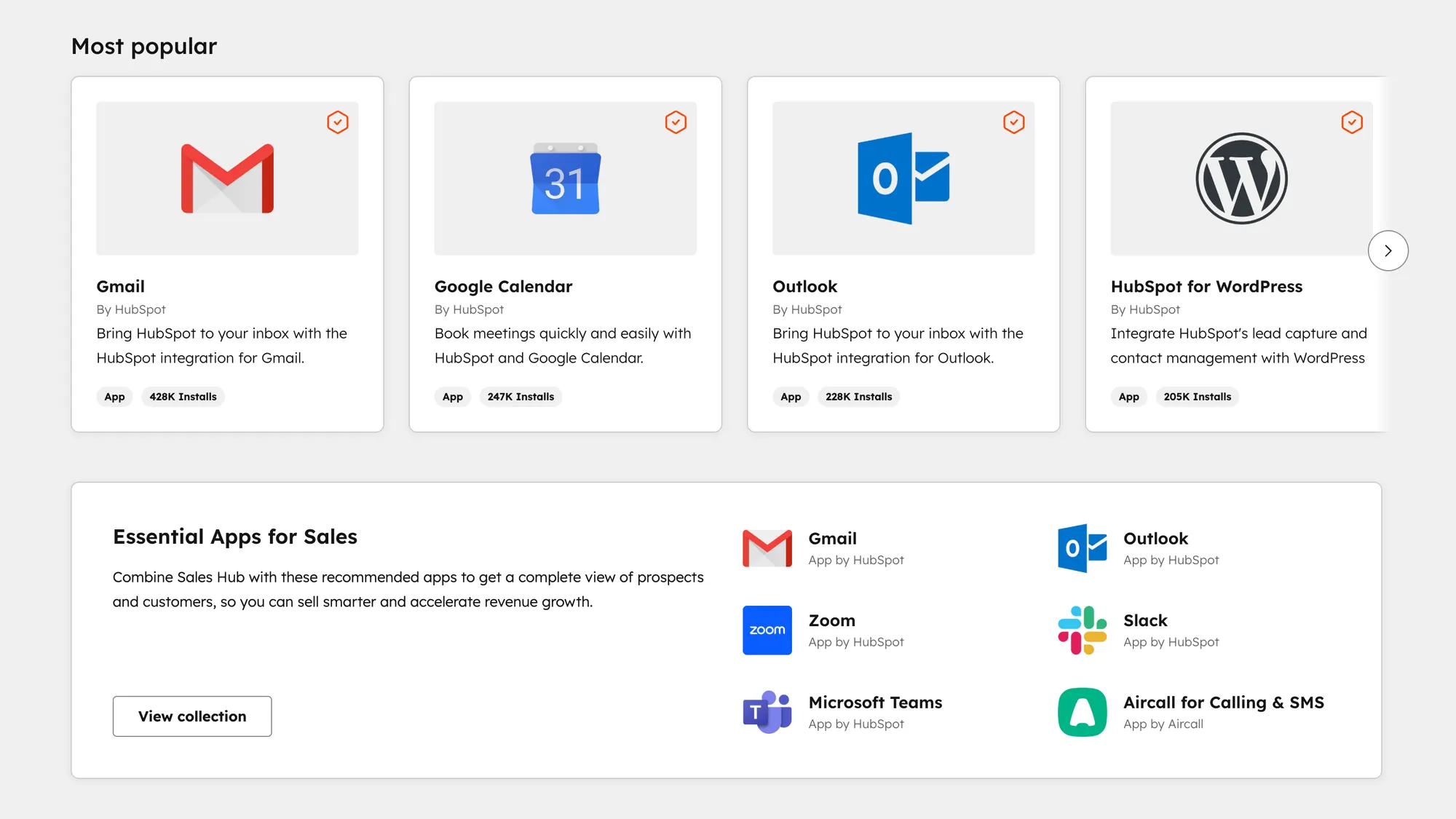 HubSpot integrations.