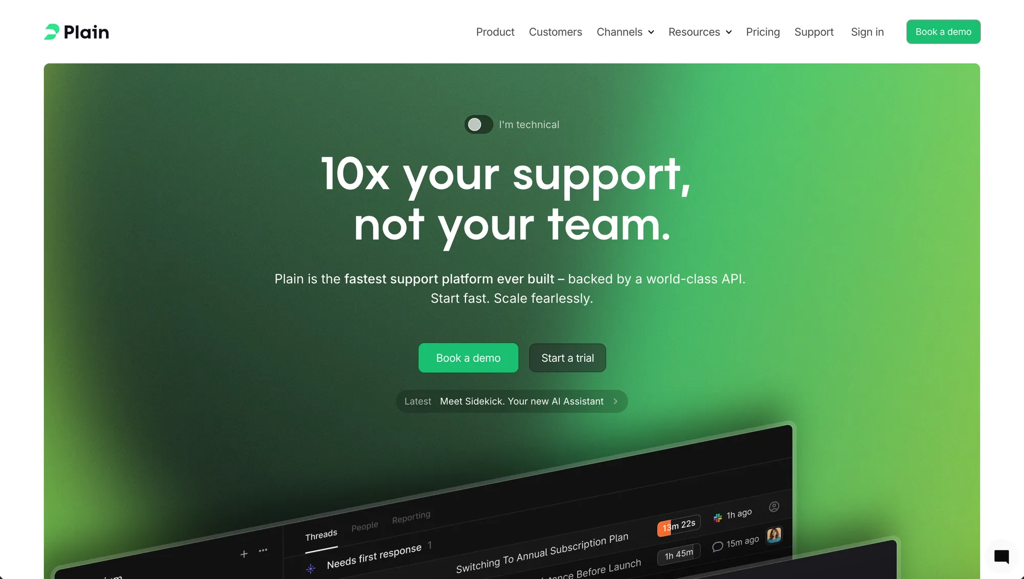 Plain website.
