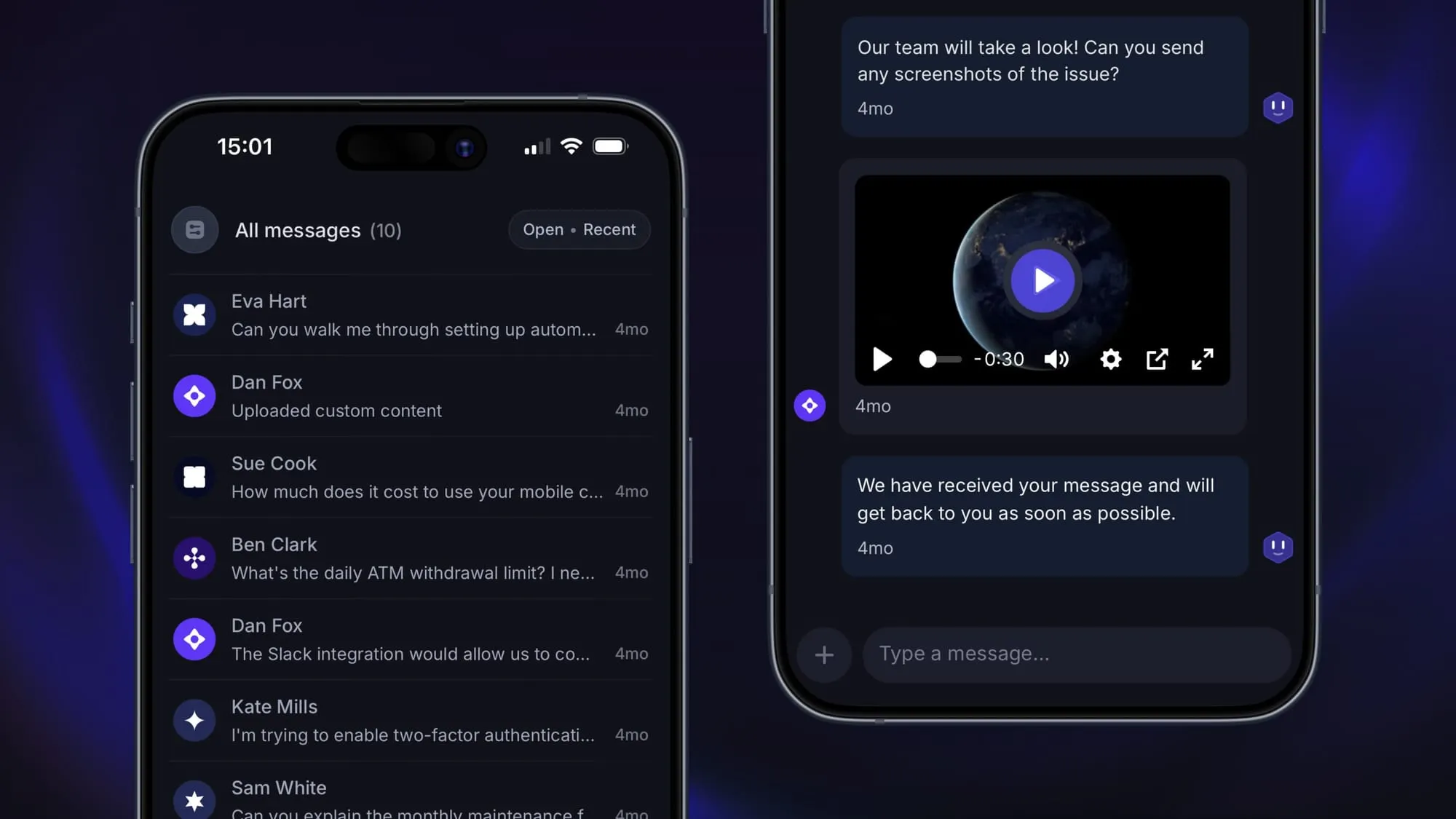 Featurebase's mobile app.