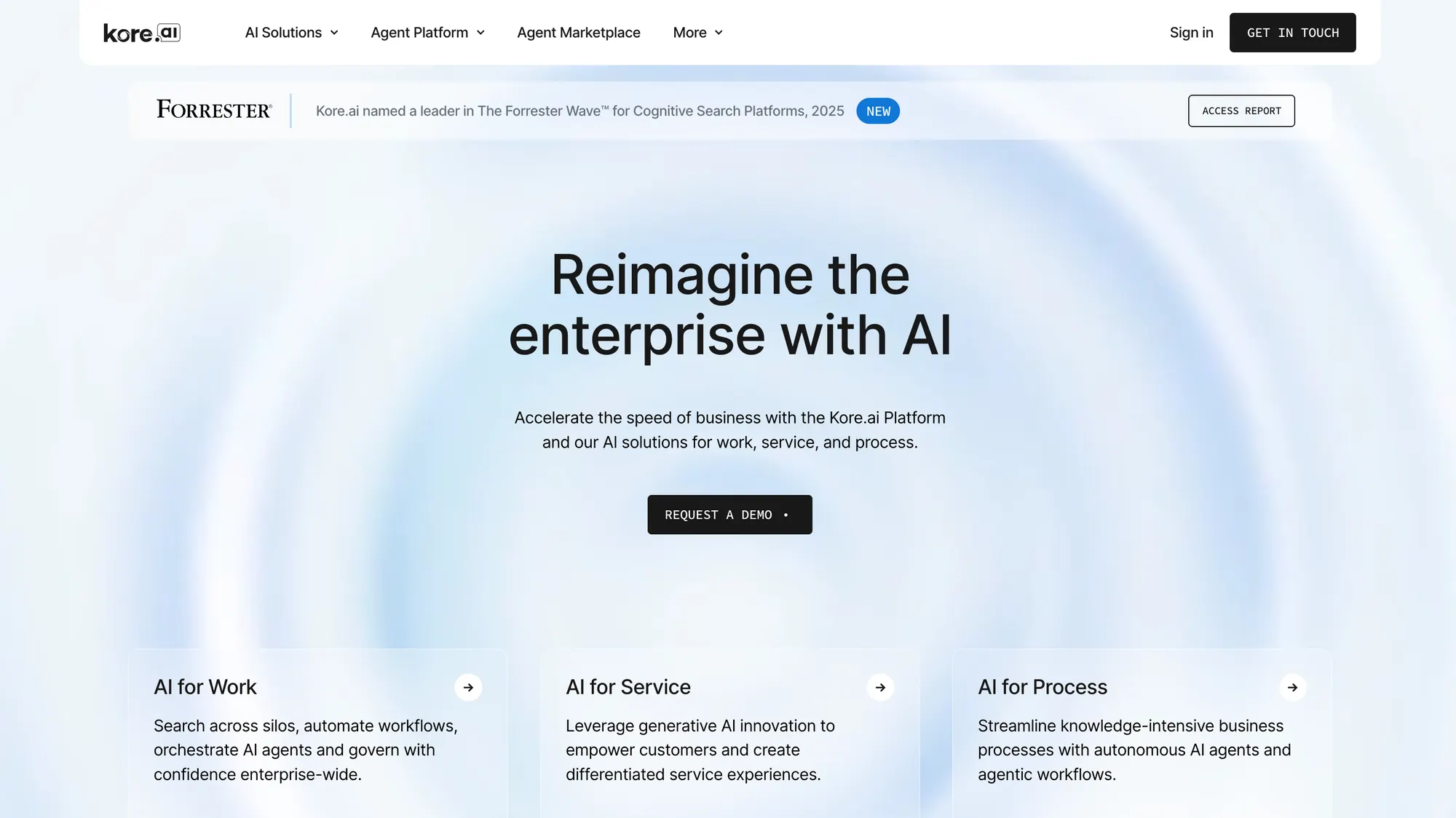 Kore AI website.