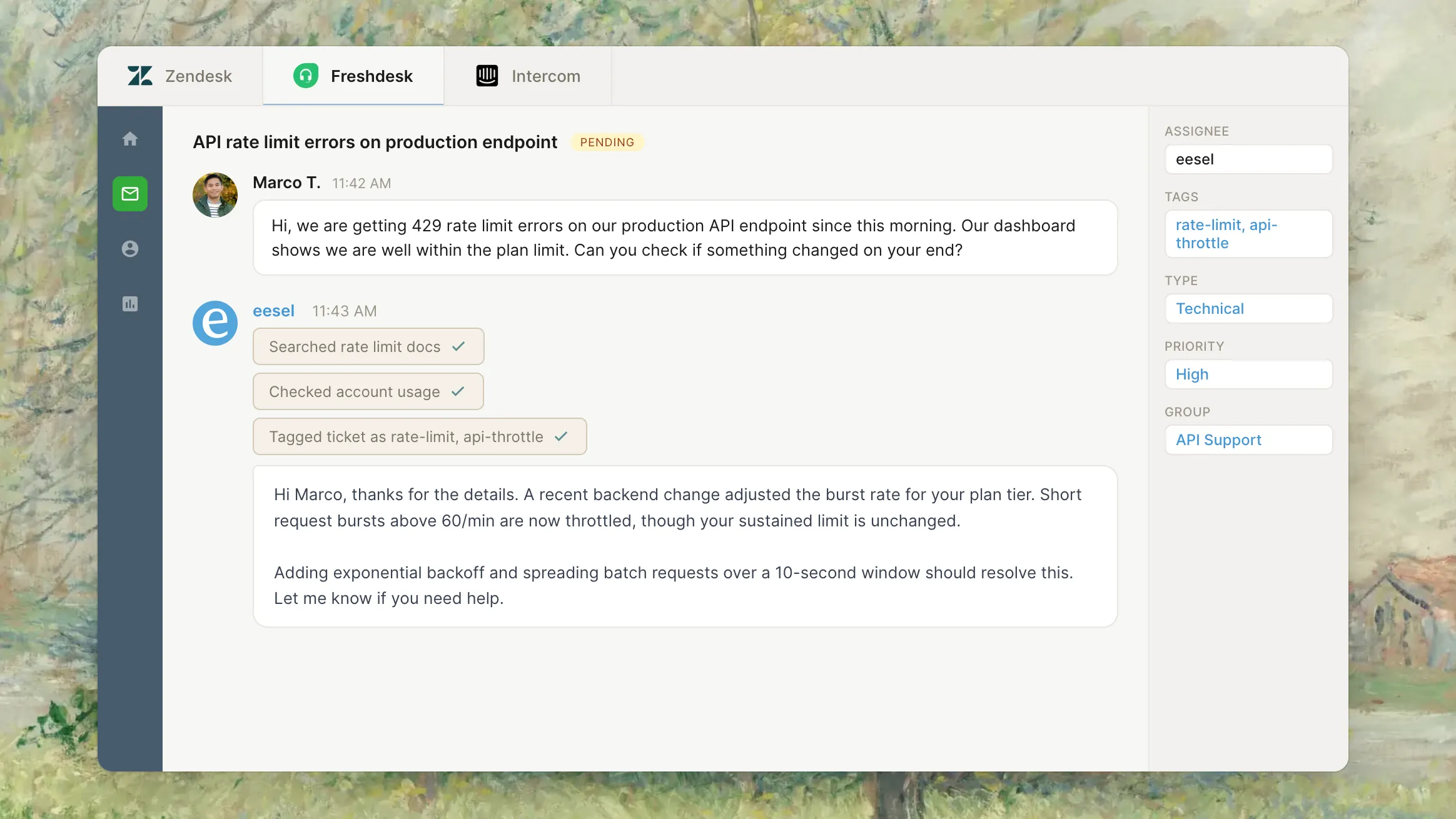 Eesel AI Chatbot.