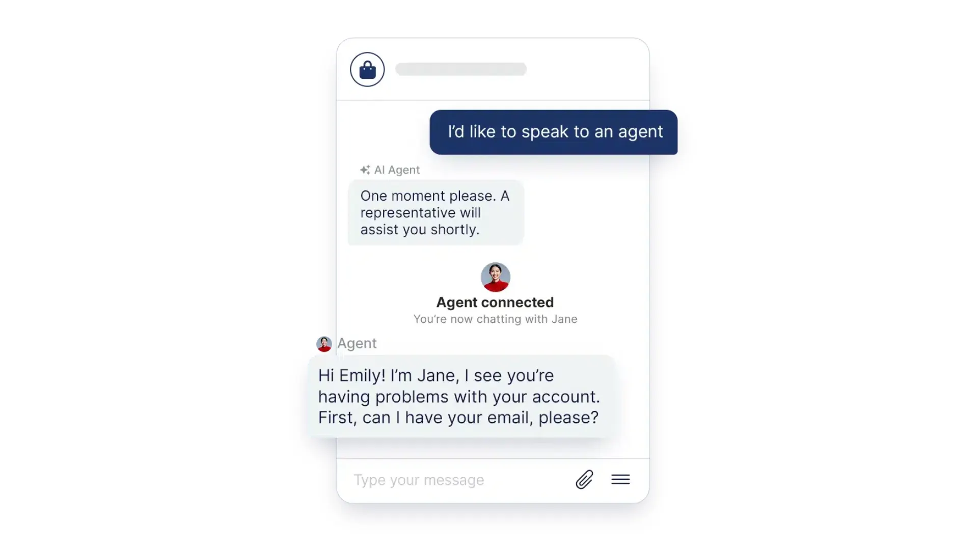 Quiq chatbot.