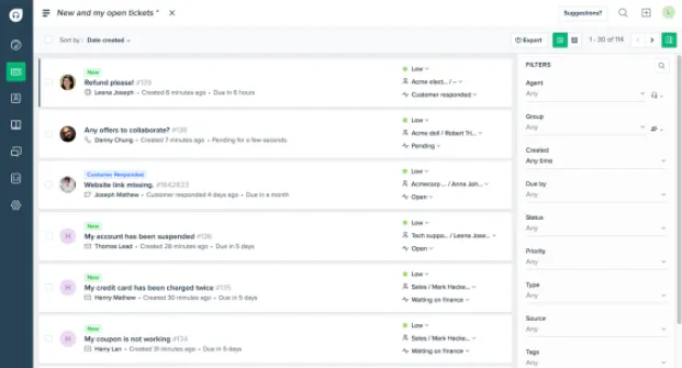 Freshdesk tickets