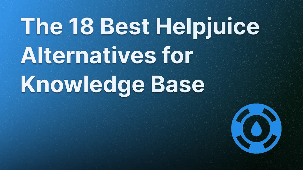Best Helpjuice alternatives for creating a knowledge base.