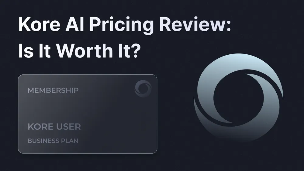 Kore AI pricing 2026 illustration