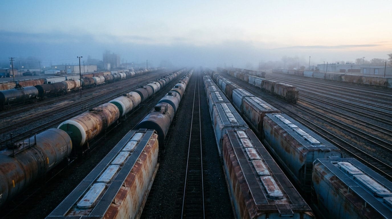 Freight rail yard