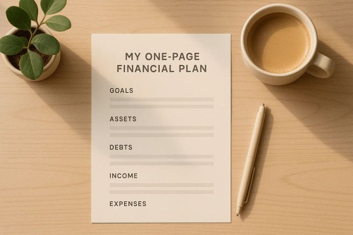 My One-Page Financial Plan