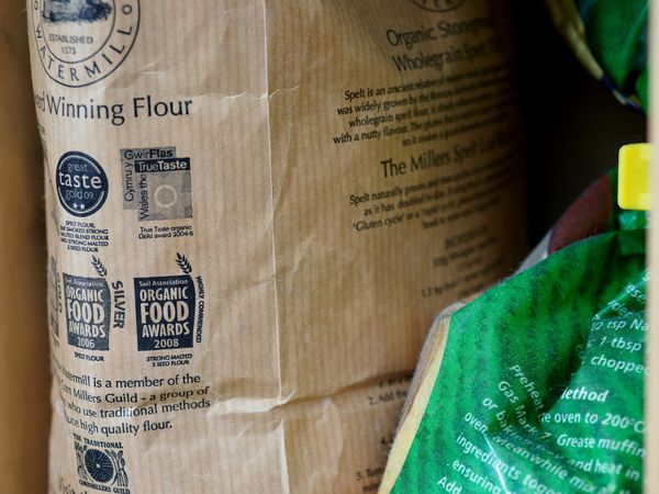 A large bag of flour