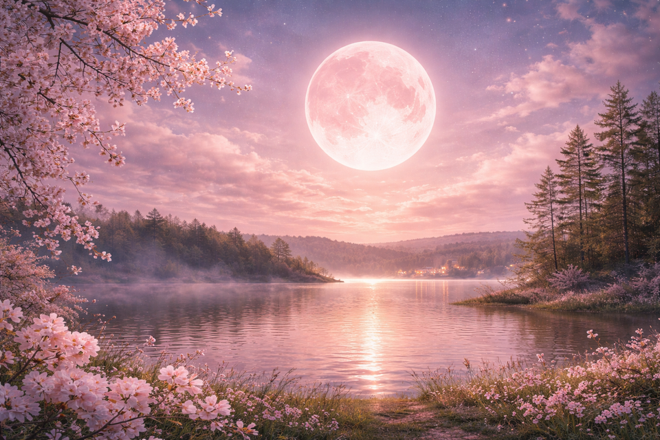 The April Full Moon in Libra: The Pink Moon of Balance & Becoming
