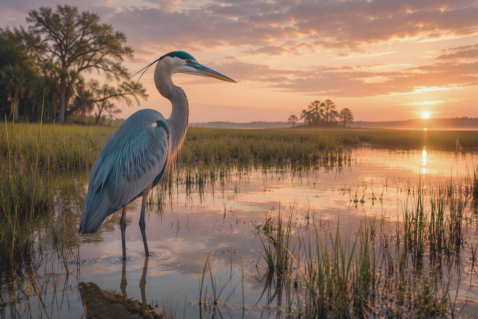 The Animal Messenger Series: The Great Blue Heron - Messenger of Patience and Quiet Wisdom