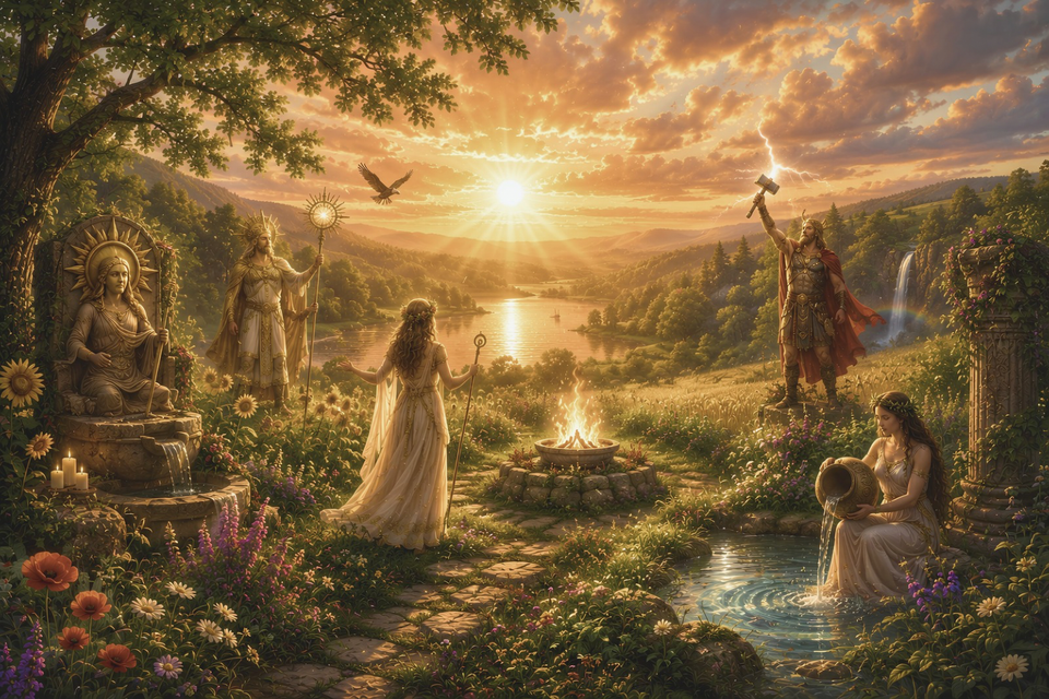 Deities of July: The Sacred Fire of Strength and Abundance