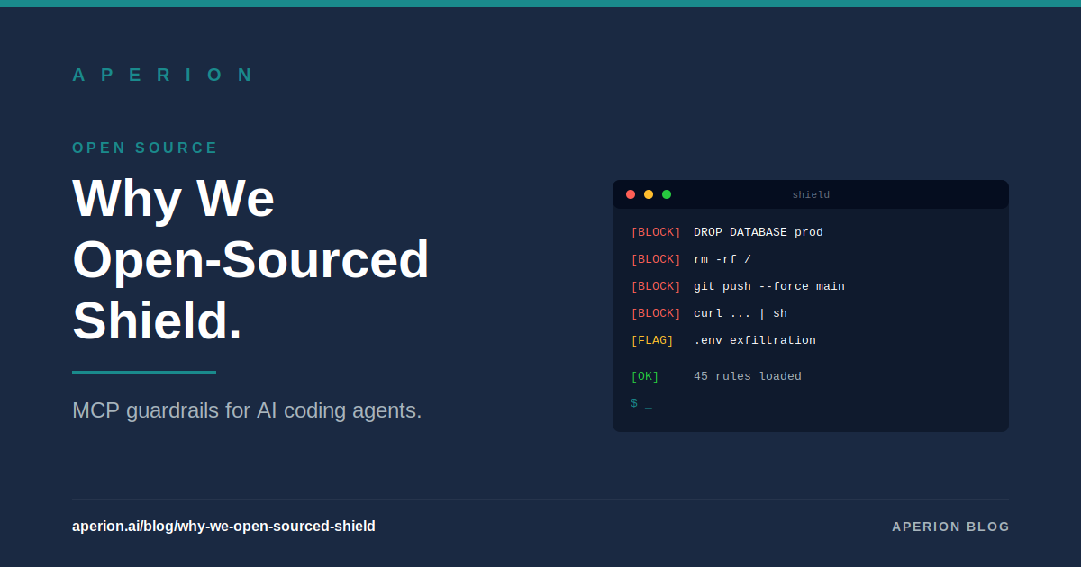 Why We Open-Sourced Shield