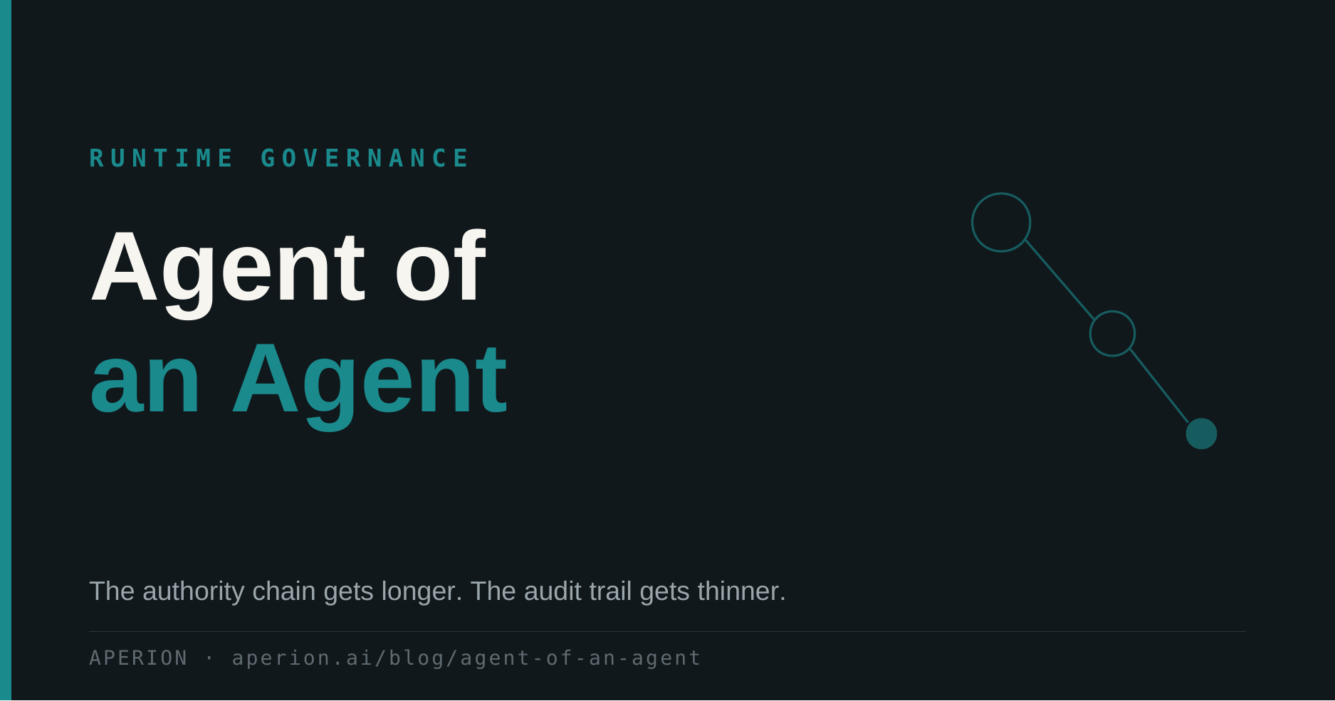 Agent of an Agent