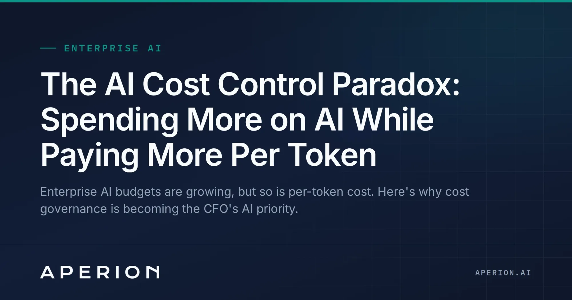 The AI Cost Control Paradox: Spending More on AI While Paying More Per Token