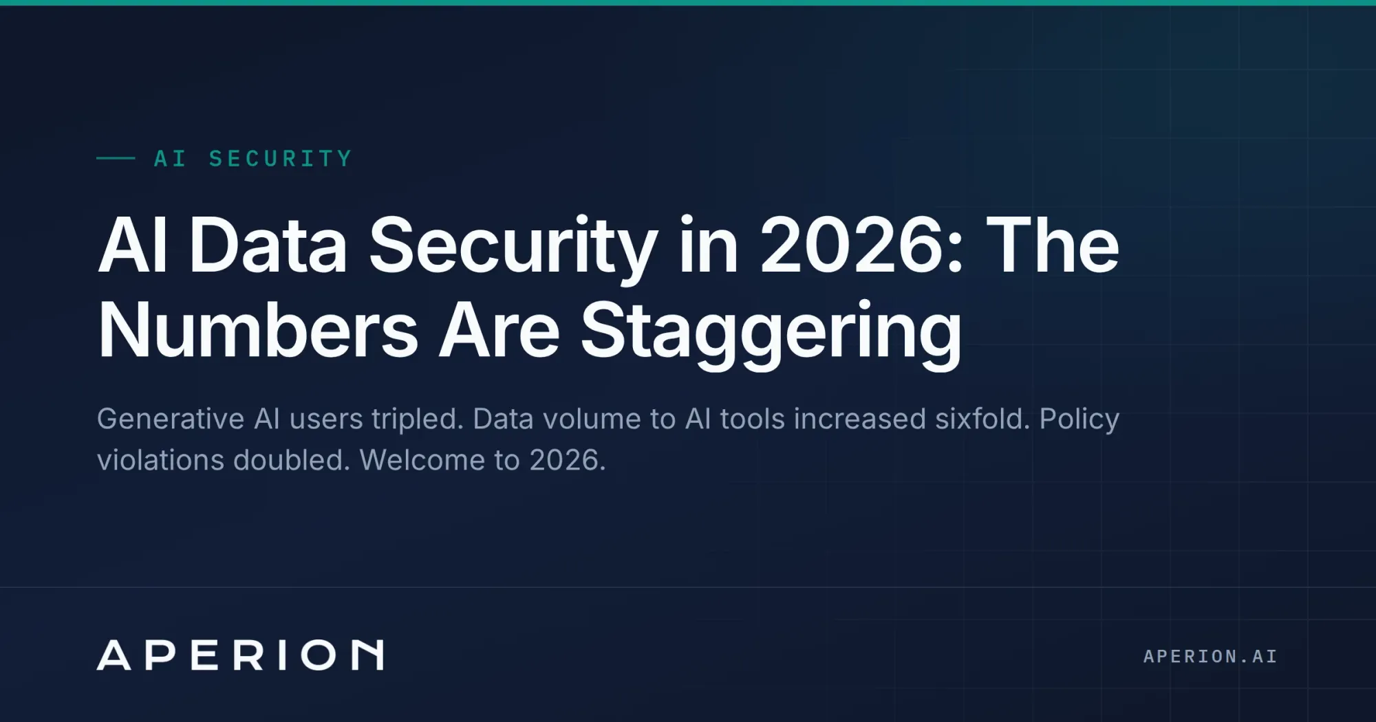 AI Data Security in 2026: The Numbers Are Staggering