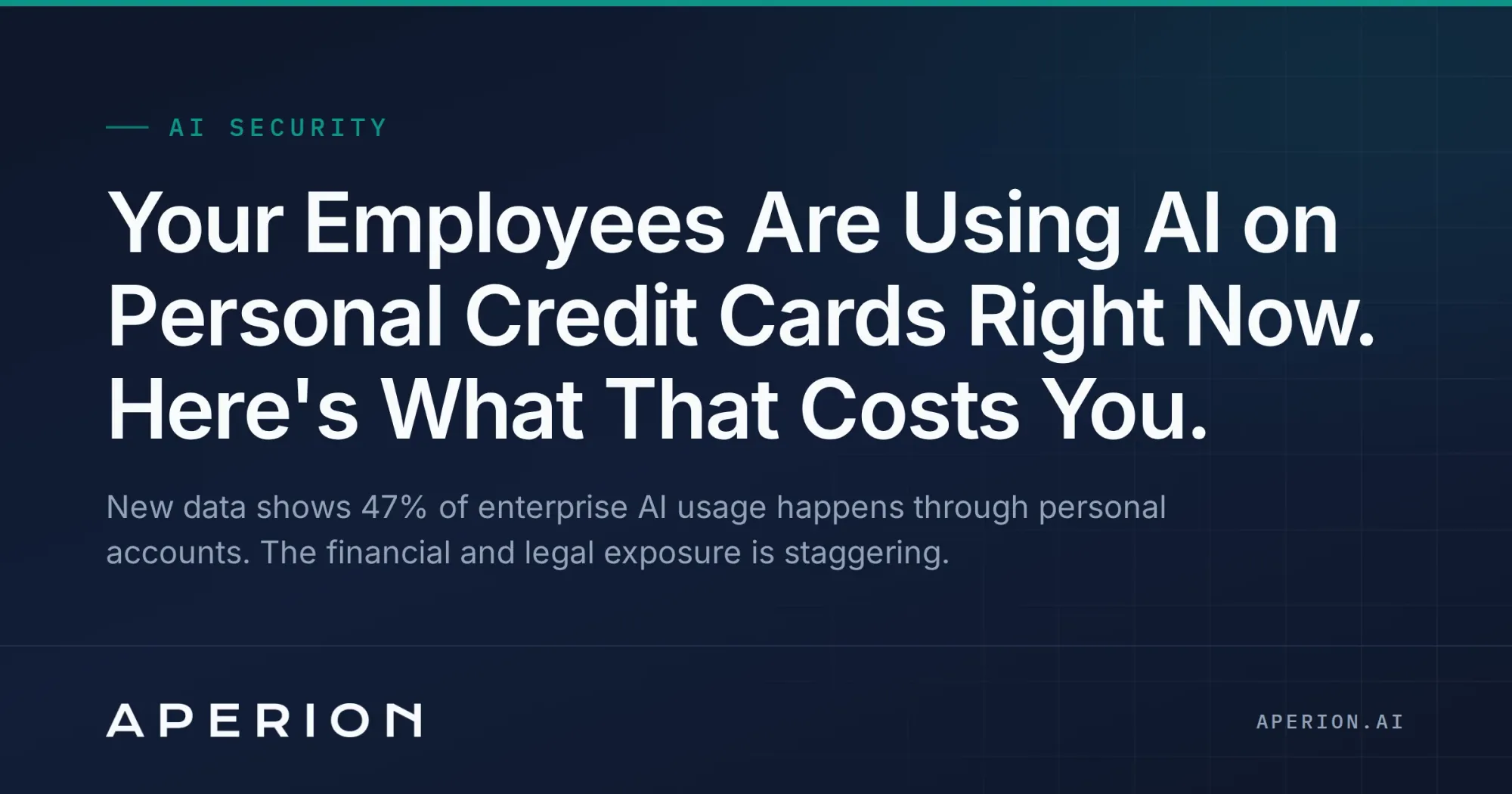 Your Employees Are Using AI on Personal Credit Cards Right Now. Here's What That Costs You.