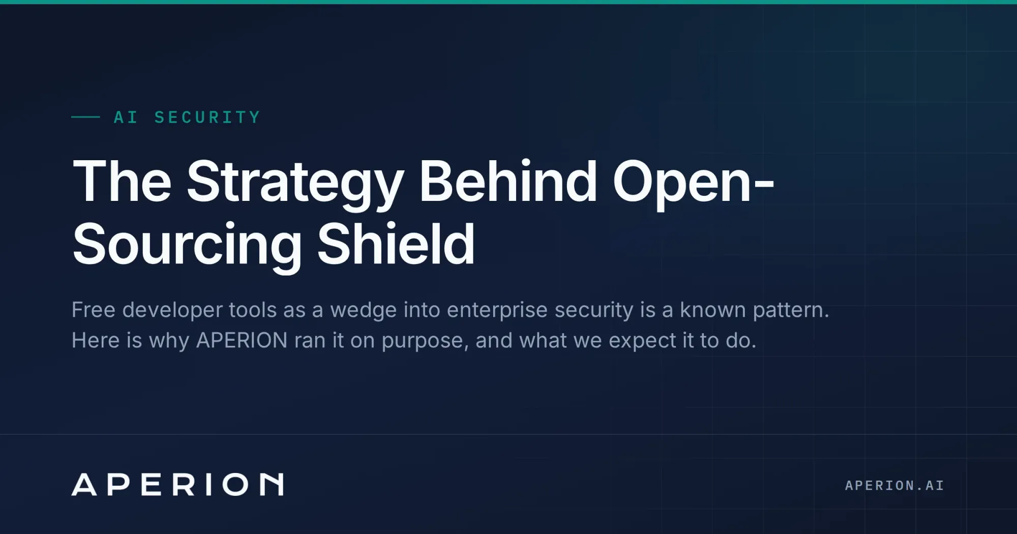 The Strategy Behind Open-Sourcing Shield