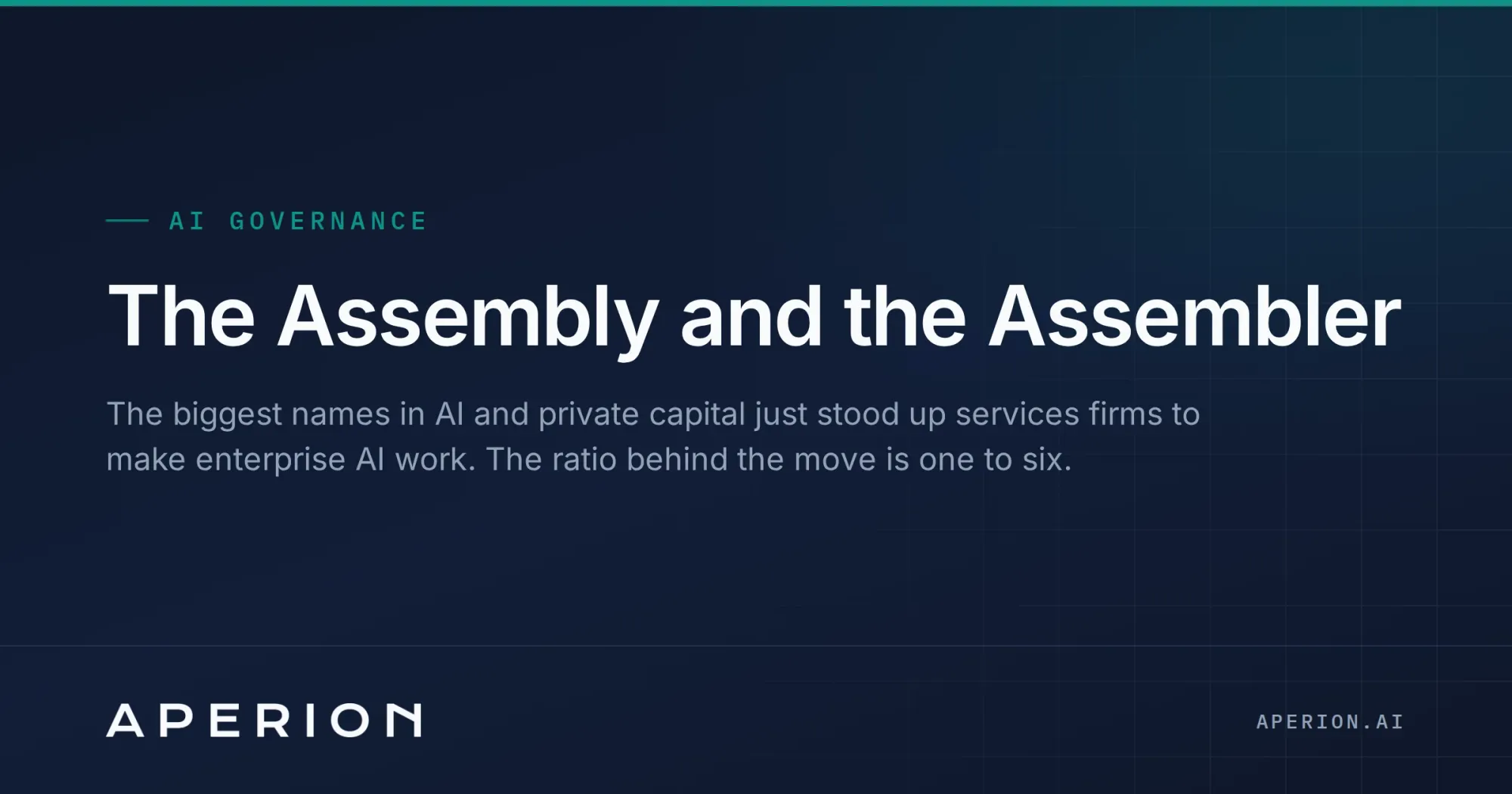 The Assembly and the Assembler