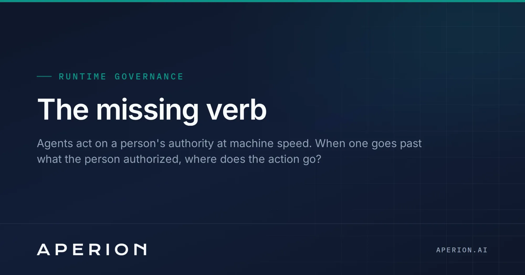The missing verb