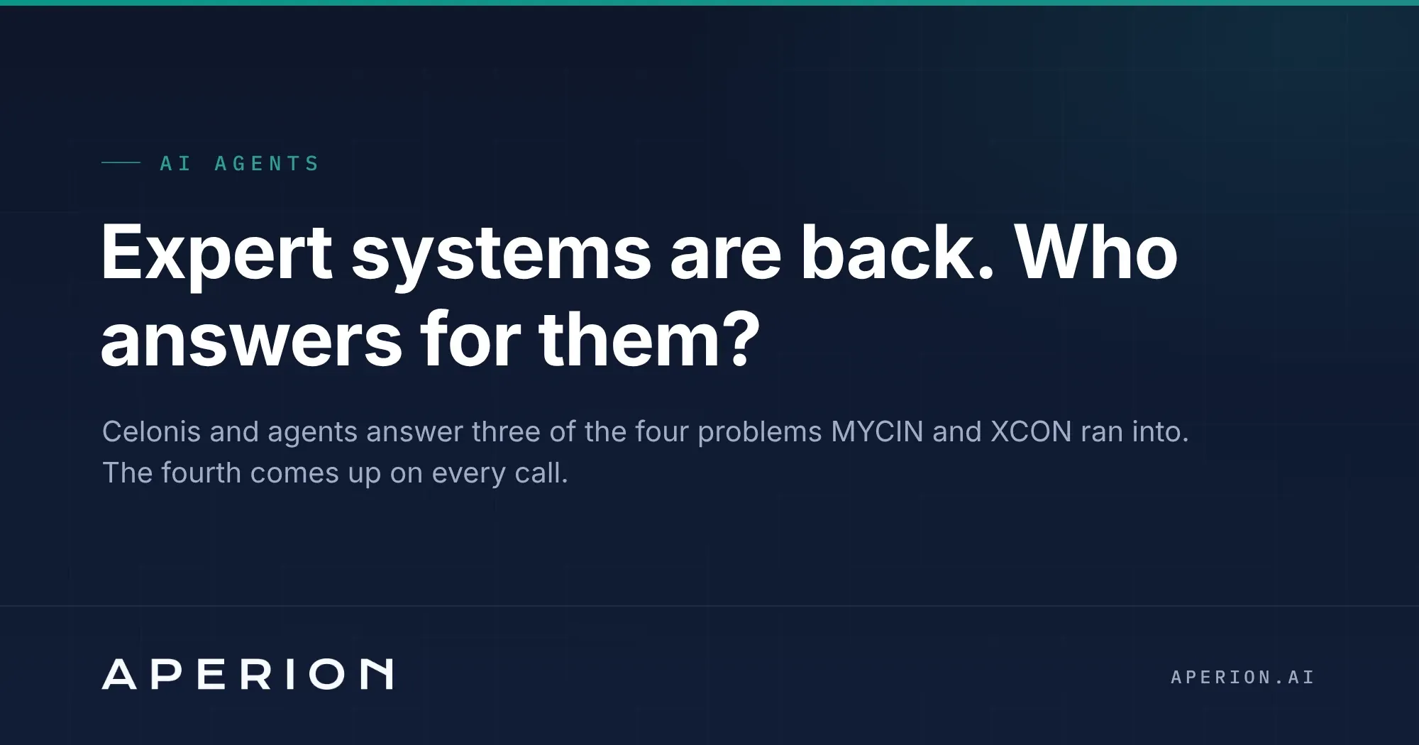 Expert systems are back. Who answers for them?