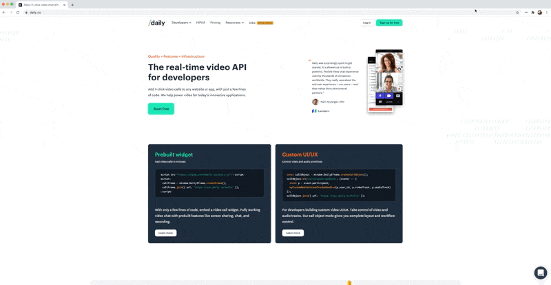 Using the Chrome extension example