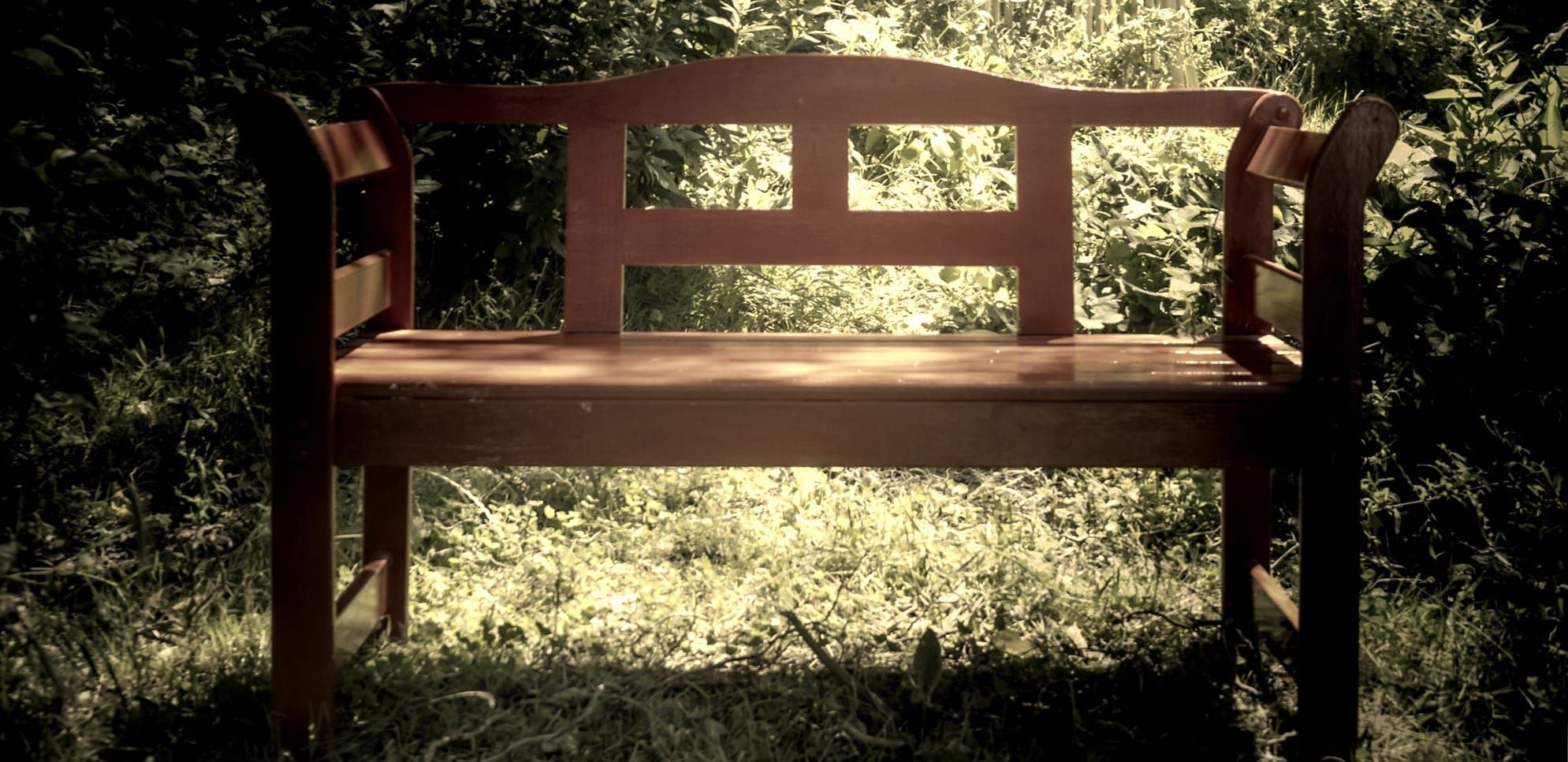 Okay it's a red bench, not a chair. 