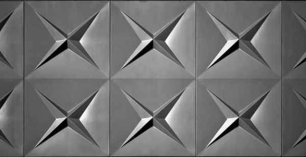 Republic National Bank 4-point star logo embossed on steel panels.