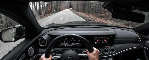 Driver's view of the road.
