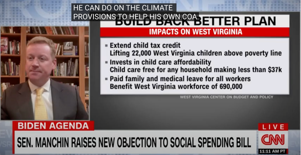 CNN Interview on the Fate of Build Back Better