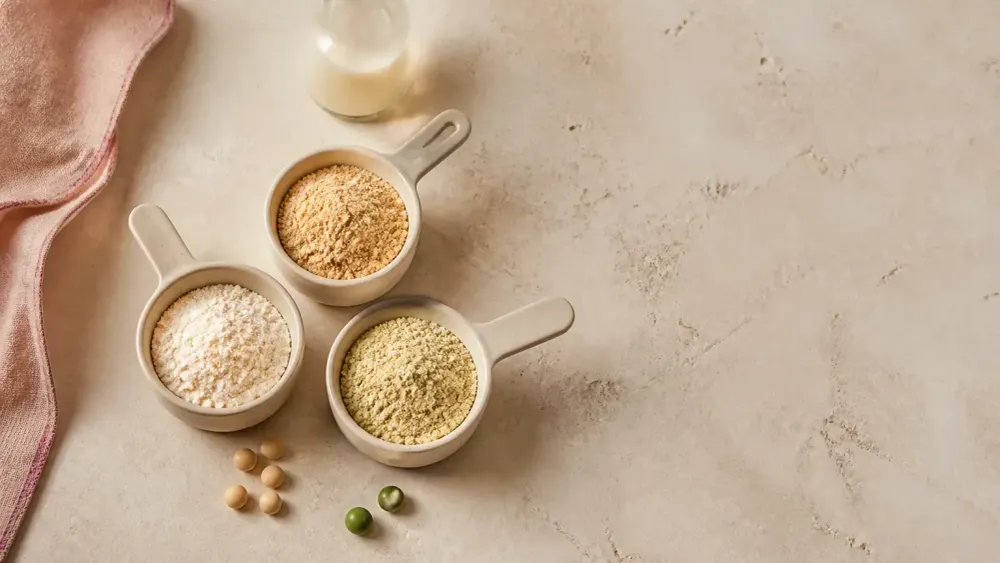 Protein sources compared: whey, plant protein and collagen