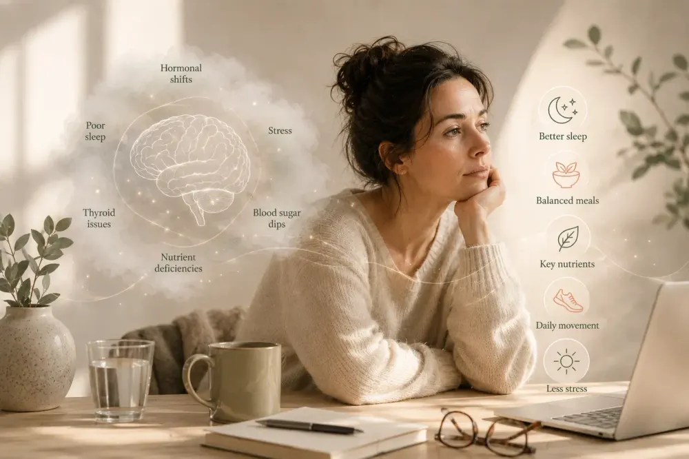 Brain fog in women: causes, nutrients and how to clear it