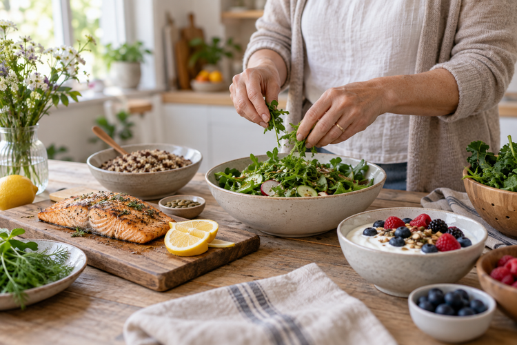 Food preparation for menopause nutrition