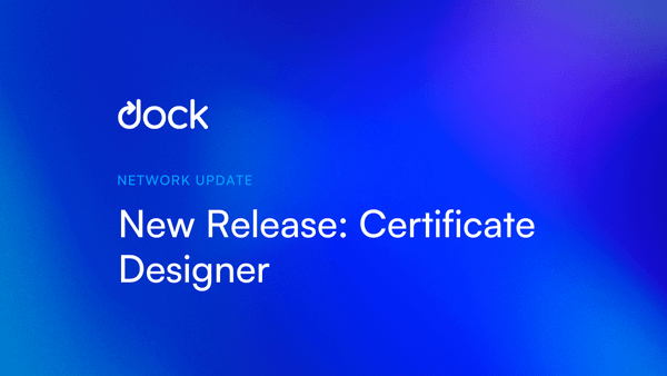 New Dock Certs Release: Custom Certificate Designer