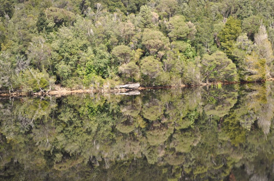 The river that mirrors itself