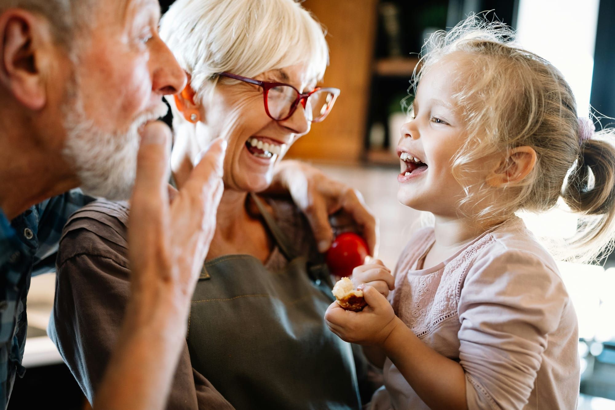 Grandparents raising grandchildren while managing their own care needs