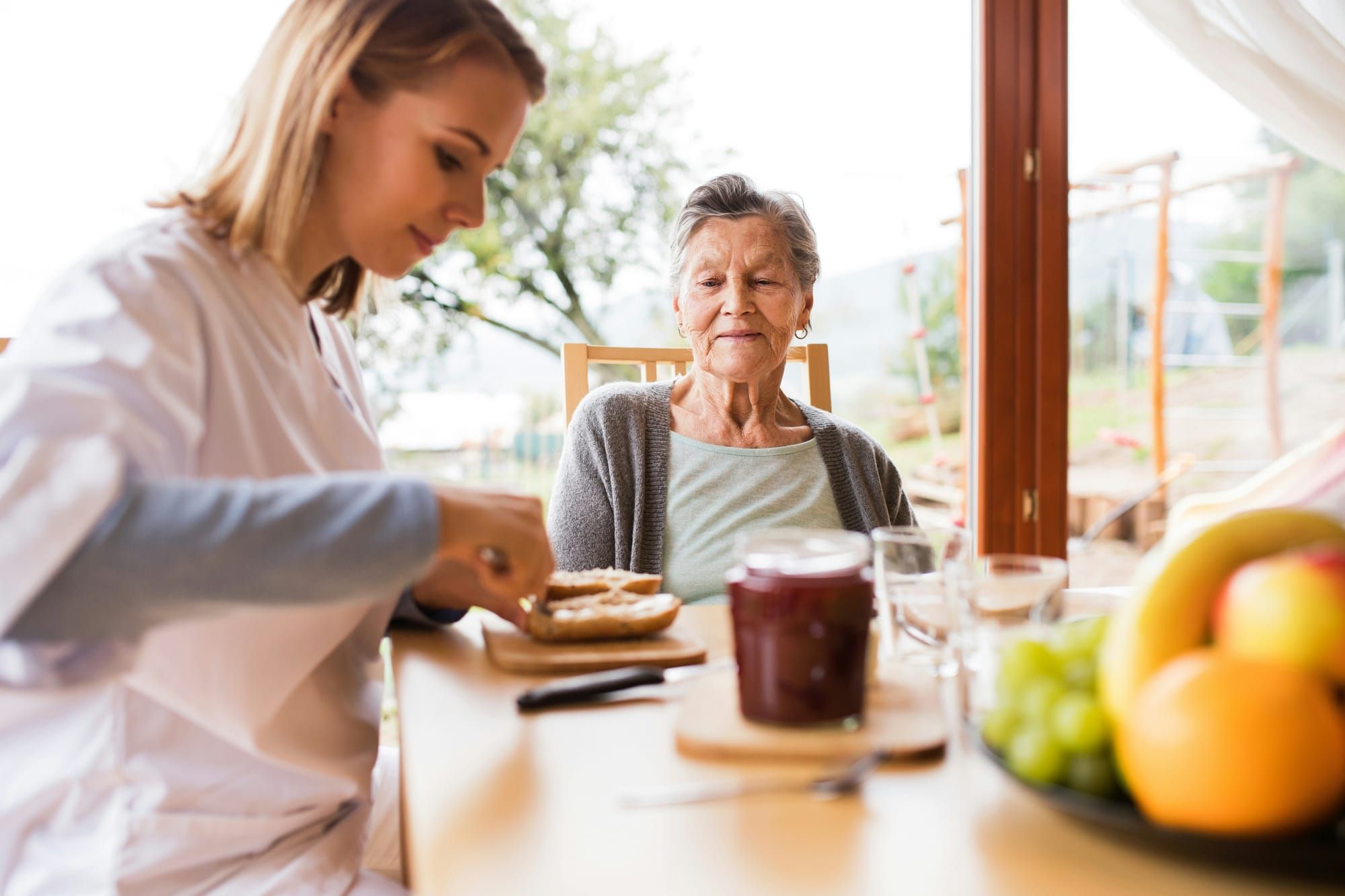 What happens in the first week of live-in care?