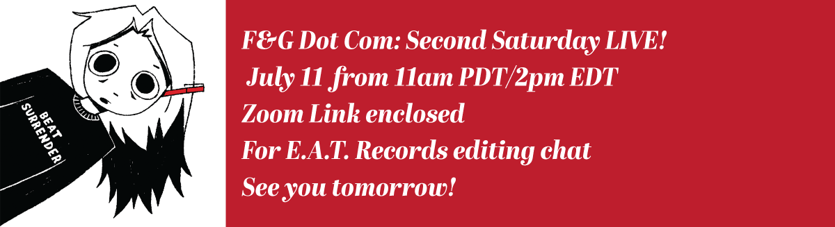 Second Saturday, July 11, Zoom Link