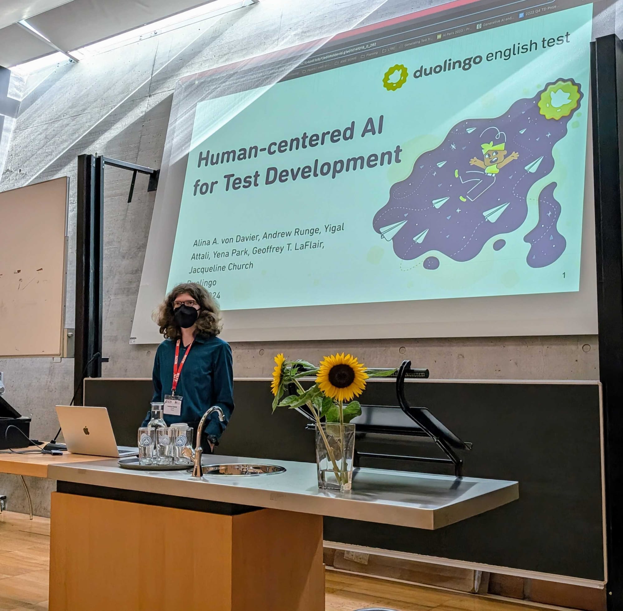 Andrew Runge’s presentation on Human-centered AI for test development