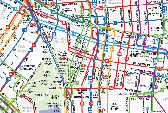 Brooklyn Bus Map - Bistro Vista