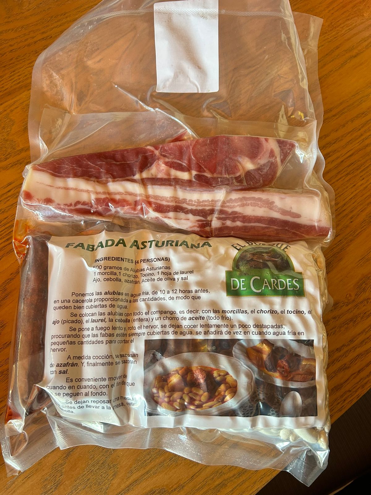 Fabada, Vacuum-Sealed