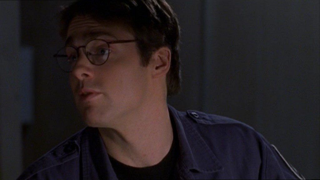 Daniel Jackson (Michael Shanks) in mid-flow.