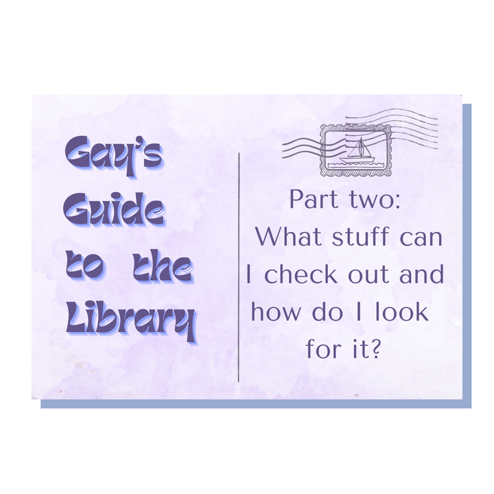 The back of a postcard that has a purple cloud background.