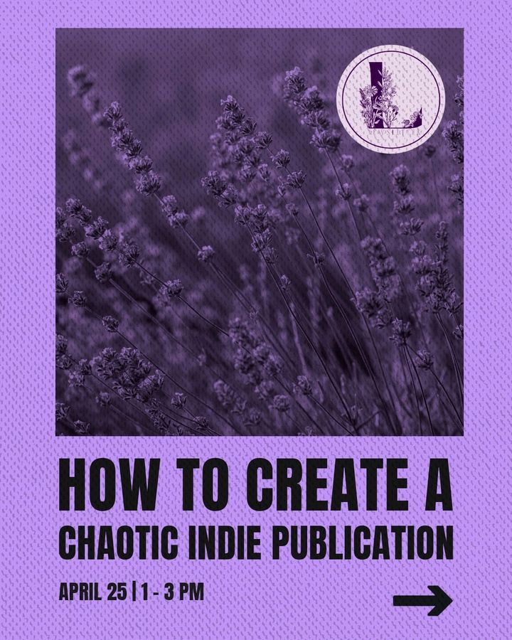 flyer for upcoming Lavender workshop