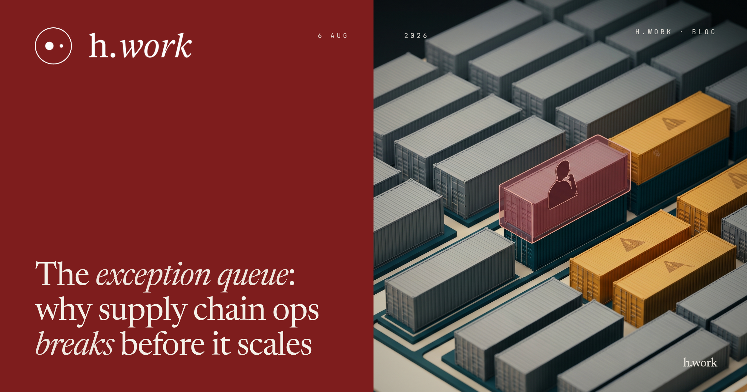The Exception Queue: Why Supply Chain Ops Breaks Before It Scales