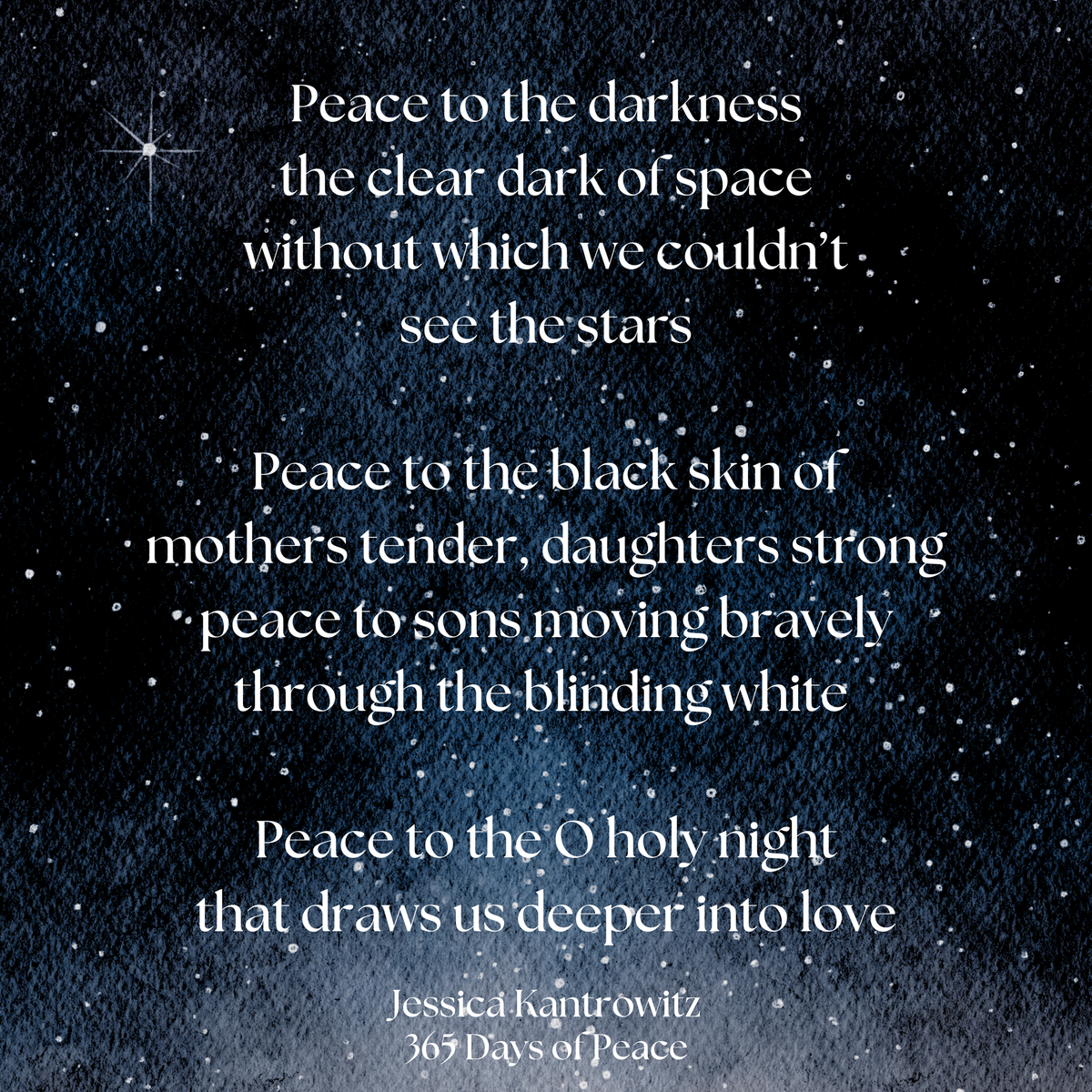 Peace to the O holy night